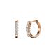 1 - Aricia Petite 0.35 ctw Natural Diamond Women Hoop Earrings 