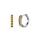 1 - Aricia Petite 0.22 ctw Citrine Women Hoop Earrings 