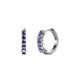 1 - Aricia Petite 0.22 ctw Iolite Women Hoop Earrings 
