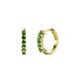 1 - Aricia Petite 0.30 ctw Green Garnet Women Hoop Earrings 