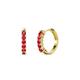 1 - Aricia Petite 0.35 ctw Ruby Women Hoop Earrings 