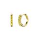 1 - Aricia Petite 0.30 ctw Yellow Sapphire Women Hoop Earrings 