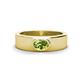1 - Jason (6 x 4 mm) Oval Shape Peridot Wedding Ring 