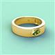 2 - Jason (6 x 4 mm) Oval Shape Peridot Wedding Ring 