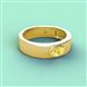 2 - Jason (6 x 4 mm) Oval Shape Yellow Sapphire Wedding Ring 