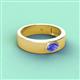 2 - Jason (6 x 4 mm) Oval Shape Tanzanite Wedding Ring 