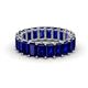 1 - Victoria 5x3 mm Emerald Cut Blue Sapphire Eternity Band 