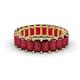 1 - Victoria 5x3 mm Emerald Cut Ruby Eternity Band 