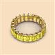 3 - Victoria 5x3 mm Emerald Cut Yellow Sapphire Eternity Band 