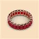 3 - Victoria 5x3 mm Emerald Cut Ruby Eternity Band 