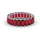 1 - Victoria 5x3 mm Emerald Cut Ruby Eternity Band 
