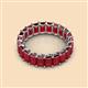 3 - Victoria 5x3 mm Emerald Cut Ruby Eternity Band 