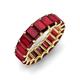 4 - Victoria 6x4 mm Emerald Cut Ruby Eternity Band 