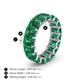 5 - Victoria 6x4 mm Emerald Cut Emerald Eternity Band 