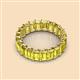 3 - Victoria 7.77 ctw Emerald Cut Created Yellow Sapphire (5 x 3 mm) Women Eternity Band 
