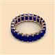 3 - Victoria 7.77 ctw Emerald Cut Created Blue Sapphire (5 x 3 mm) Women Eternity Band 