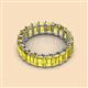 3 - Victoria 7.77 ctw Emerald Cut Created Yellow Sapphire (5 x 3 mm) Women Eternity Band 