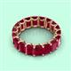 3 - Victoria 17.01 ctw Emerald Cut Created Ruby (6 x 4 mm) Women Eternity Band 