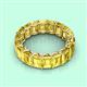 3 - Victoria 12.60 ctw Emerald Cut Created Yellow Sapphire (6 x 4 mm) Women Eternity Band 