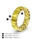5 - Victoria 12.60 ctw Emerald Cut Created Yellow Sapphire (6 x 4 mm) Women Eternity Band 