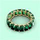 3 - Victoria 11.55 ctw Emerald Cut Created Emerald (6 x 4 mm) Women Eternity Band 