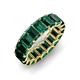 4 - Victoria 11.55 ctw Emerald Cut Created Emerald (6 x 4 mm) Women Eternity Band 
