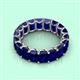 3 - Victoria 16.80 ctw Emerald Cut Created Blue Sapphire (6 x 4 mm) Women Eternity Band 