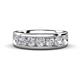 1 - Irvin 0.98 ctw Moissanite 7 stone Comfort Fit Men Wedding Band (6 mm) 