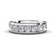 1 - Irvin 1.05 ctw Lab Grown Diamonds 7 stone Comfort Fit Men Wedding Band (6 mm) 