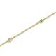 2 - Aizza (5 Stn/2mm) Green Garnet and Diamond Station Bracelet 