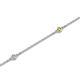 2 - Aizza (5 Stn/2mm) Yellow and White Diamond Station Bracelet 