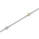 2 - Aizza (5 Stn/2mm) Yellow Sapphire and Diamond Station Bracelet 