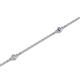 2 - Aizza (5 Stn/2mm) Iolite and Diamond Station Bracelet 