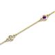 2 - Aizza 0.75 ctw Amethyst and Lab Grown Diamond (3.50 mm) Station Bracelet 