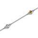 2 - Aizza 0.75 ctw Citrine and Lab Grown Diamond (3.50 mm) Station Bracelet 