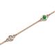 2 - Aizza 0.79 ctw Emerald and Lab Grown Diamond (3.50 mm) Station Bracelet 
