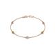 1 - Aizza 0.77 ctw Yellow Diamond and Lab Grown Diamond (3.50 mm) Station Bracelet 