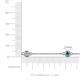 5 - Aizza 0.79 ctw London Blue Topaz and Lab Grown Diamond (3.50 mm) Station Bracelet 
