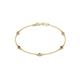 1 - Aizza 0.77 ctw Smoky Quartz and Lab Grown Diamond (3.50 mm) Station Bracelet 