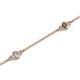 2 - Aizza 0.77 ctw Smoky Quartz and Lab Grown Diamond (3.50 mm) Station Bracelet 