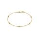 1 - Aizza 0.30 ctw Yellow Diamond and Lab Grown Diamond (2.50 mm) Station Bracelet 