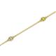 2 - Aizza 0.30 ctw Yellow Diamond and Lab Grown Diamond (2.50 mm) Station Bracelet 