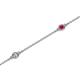 2 - Aizza 0.30 ctw Ruby and Diamond (2.50 mm) Station Bracelet 