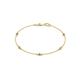 1 - Aizza 0.24 ctw Citrine and Diamond (2.50 mm) Station Bracelet 