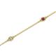 2 - Aizza 0.32 ctw Rhodolite Garnet and Diamond (2.50 mm) Station Bracelet 