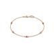 1 - Aizza 0.30 ctw Ruby and Diamond (2.50 mm) Station Bracelet 