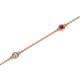2 - Aizza 0.30 ctw Ruby and Diamond (2.50 mm) Station Bracelet 