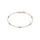 1 - Aizza 0.24 ctw Citrine and Diamond (2.50 mm) Station Bracelet 