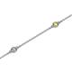2 - Aizza 0.33 ctw Yellow Sapphire and Diamond (2.50 mm) Station Bracelet 
