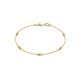 1 - Aizza 0.33 ctw Yellow Sapphire and Diamond (2.50 mm) Station Bracelet 